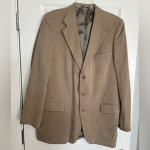 Oscar de la Renta Brown Blazer 100% Lyocell 44L